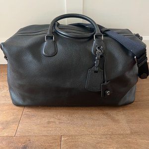 Coach Gotham Black Pebbled Leather Duffle Bag